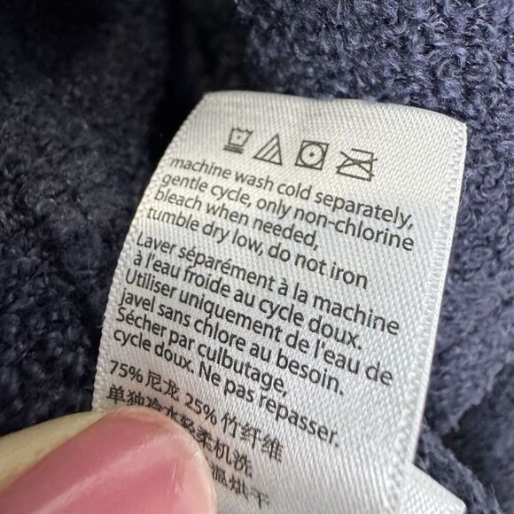 Barefoot Dreams CozyChic Lite Island Wrap Drape Front Cardigan Size S/M Blue 903 - Picture 9 of 9